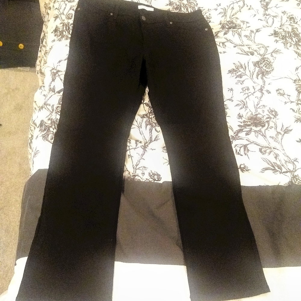 LC Lauren Conrad Barely Bootcut Black Jeans